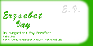 erzsebet vay business card